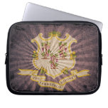 Cool Grunge Connecticut Flag Computer Sleeve