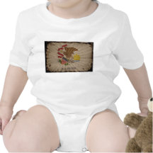 Cool Grunge Illinois Flag Bodysuits