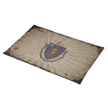 Cool Grunge Massachusetts Flag Place Mats