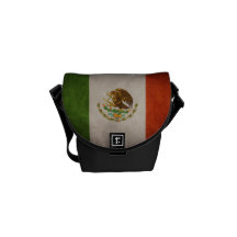 Cool Grunge Mexico Mexican Flag Courier Bags