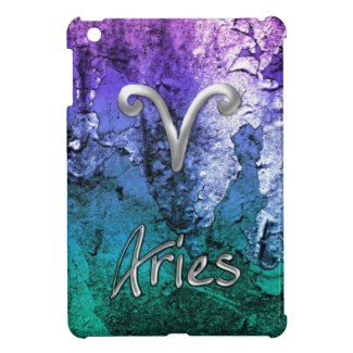 Cool Grunge Zodiac Sign Aries Astrology iPad Case
