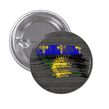 Cool  Guadeloupean flag design Button