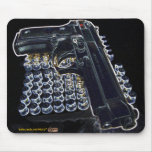 Cool gun photo mousepad