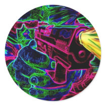 Cool Guy Shooter Sticker by brianmclaughlin7500 Cool Guy Shooter Sticker