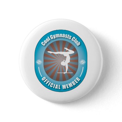 Cool Gymnasts Club Pinback button