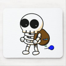 Cool Halloween Skeleton Mousepad
