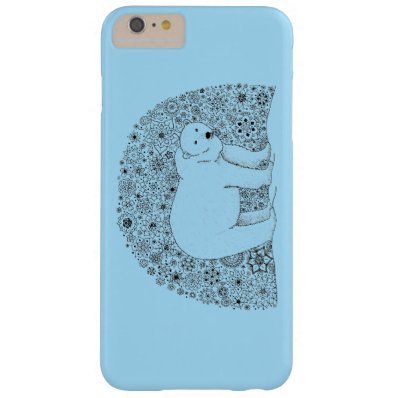 Cool Hand Illustrated Artsy Floral Polar Bear Barely There iPhone 6 Plus Case
