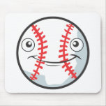 Cool Happy Baseball Sports Cartoon Mousepads