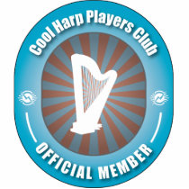 Cool Harp Players Club Cut Out