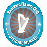 Cool Harp Players Club Cut Out