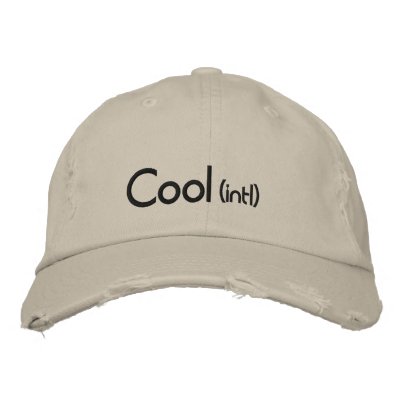 Cool Hat Embroidered Baseball Cap Cool Hat Embroidered Baseball Cap