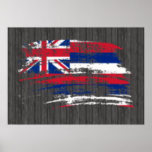 Cool Hawaiian flag design Poster