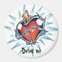 Cool Heart Love Elixir   tattoo magnet