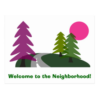 To The Neighborhood Postcards & Postcard Template Designs