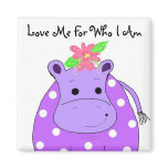 Cool Hippo Refrigerator Magnet