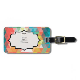 Cool Hipster Pattern Luggage Tag
