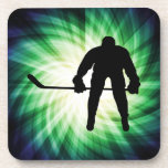 Cool Hockey Player Beverage Coaster