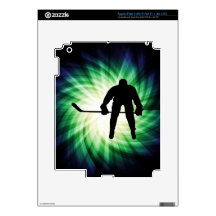 Cool Hockey Player Decals For iPad 3