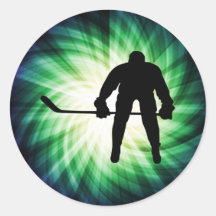 Cool Hockey Player Sticker