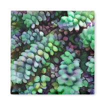 Cool Hued Burro's Tails in the Hot Desert Fridge Magnet