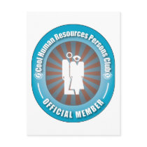 Cool Human Resources Persons Club postcards