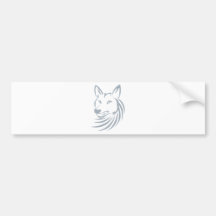 Cool Hunting Coyote Logo Bumper Sticker
