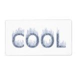 Cool - Ice Cold Design Name Gift Tag Bookplate Custom Shipping Label
