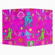 COOL ICONS 3 RING BINDER