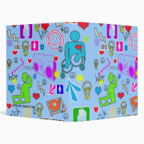 COOL ICONS 3 RING BINDER