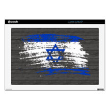 Cool Israeli flag design Decal For Laptop