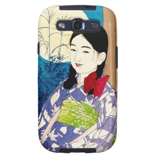 Cool japanese beauty young girl Natori full moon Galaxy S3 Covers