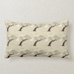 Cool japanese bonsai tree birds stripes pattern throw pillows