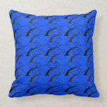 Cool japanese bonsai tree birds stripes pattern pillow