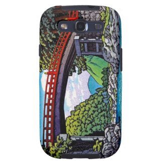 Cool japanese great forest bridge river waterscape samsung galaxy s3 case