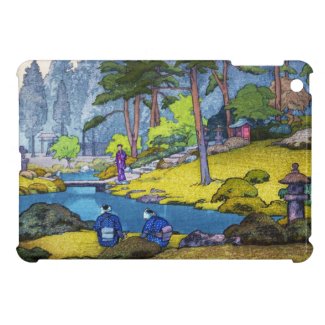 Cool japanese Iinnoji garden forest people river iPad Mini Covers