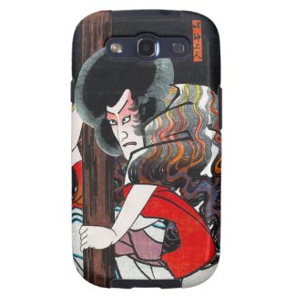 Cool japanese kabuki actor samurai warrior hero galaxy SIII cover