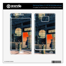 Cool japanese Kasamatsu night town scene geisha Samsung Galaxy S II Skins