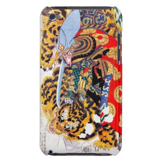 Cool japanese Legendary Samurai fight tiger art iPod Touch Cases