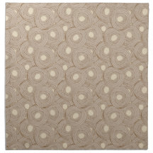 Cool japanese light brown swirled pasta circle napkins