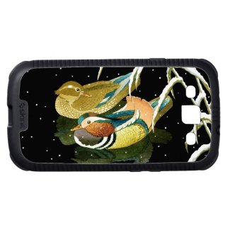 Cool japanese mandarina duck black pond snow samsung galaxy s3 covers