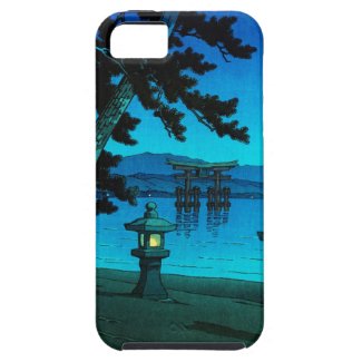 Cool japanese moonlit night gate sea hasui kawase iPhone 5 covers