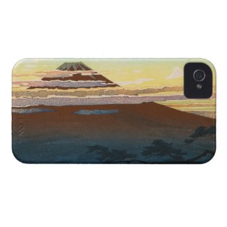 Cool japanese mountain fuji sunset clouds scenery Case-Mate iPhone 4 cases
