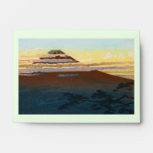 Cool japanese mountain fuji sunset clouds scenery envelopes