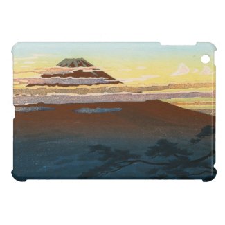 Cool japanese mountain fuji sunset clouds scenery iPad mini case