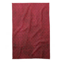 Cool japanese oriental cherry red fish scale hand towel