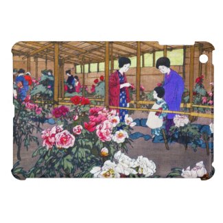Cool japanese oriental flower garden people scene iPad mini cases