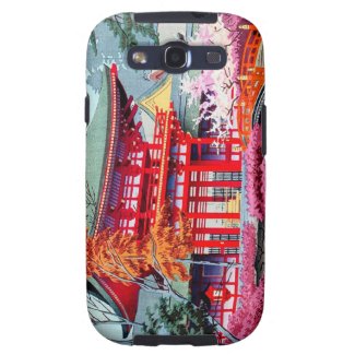 Cool japanese Red Temple Spring Asano Takeji Samsung Galaxy SIII Case