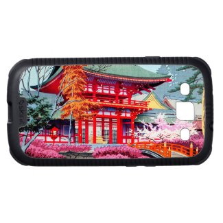 Cool japanese Red Temple Spring Asano Takeji Galaxy S3 Covers