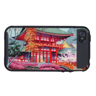 Cool japanese Red Temple Spring Asano Takeji iPhone 4 Covers