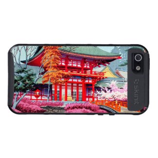 Cool japanese Red Temple Spring Asano Takeji iPhone 5 Cases